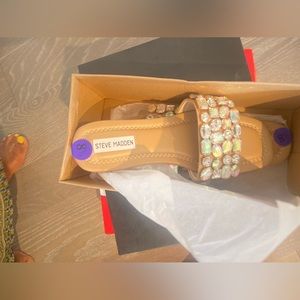 Steve Madden jeweled sandals